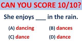 Mixed English Grammar Quiz: CAN YOU SCORE 10/10?