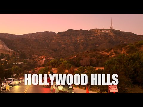 Hollywood Hills Sunset & Night Drive | Los Angeles, 🇺🇸 [4K HDR]
