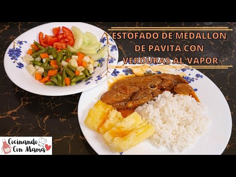 Estofado de Pavita con Ensalada de Verduras, está delicioso!!!