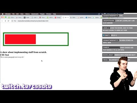 CSS BASICS - CS50 on Twitch、EP.34 (CSS BASICS - CS50 on Twitch, EP. 34)