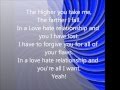 Love Hate Relationship - Trapt - Lyrics