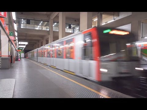 Italy, Milan, Metro ride from QT8 to Lampugnano
