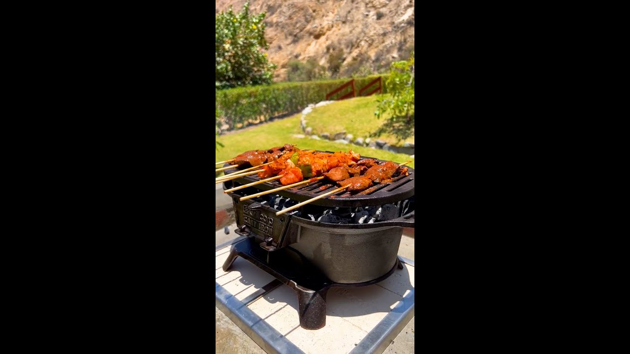 🍢Anticuchos en Parrilla de Hierro Fundido | Grillcorp 🔥