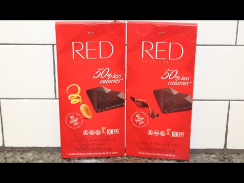 Red Delight & Delicious 50% Less Calories: Dark Chocolate Orange & Almond and Dark Chocolate