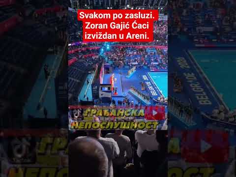 Svakom po zasluzi. Zoran Gajić Ćaci izviždan u Areni. #shorts
