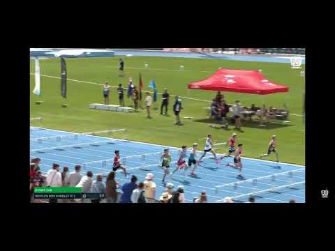 Lavic States championship 2023 Under 12 Boys Hurdles final