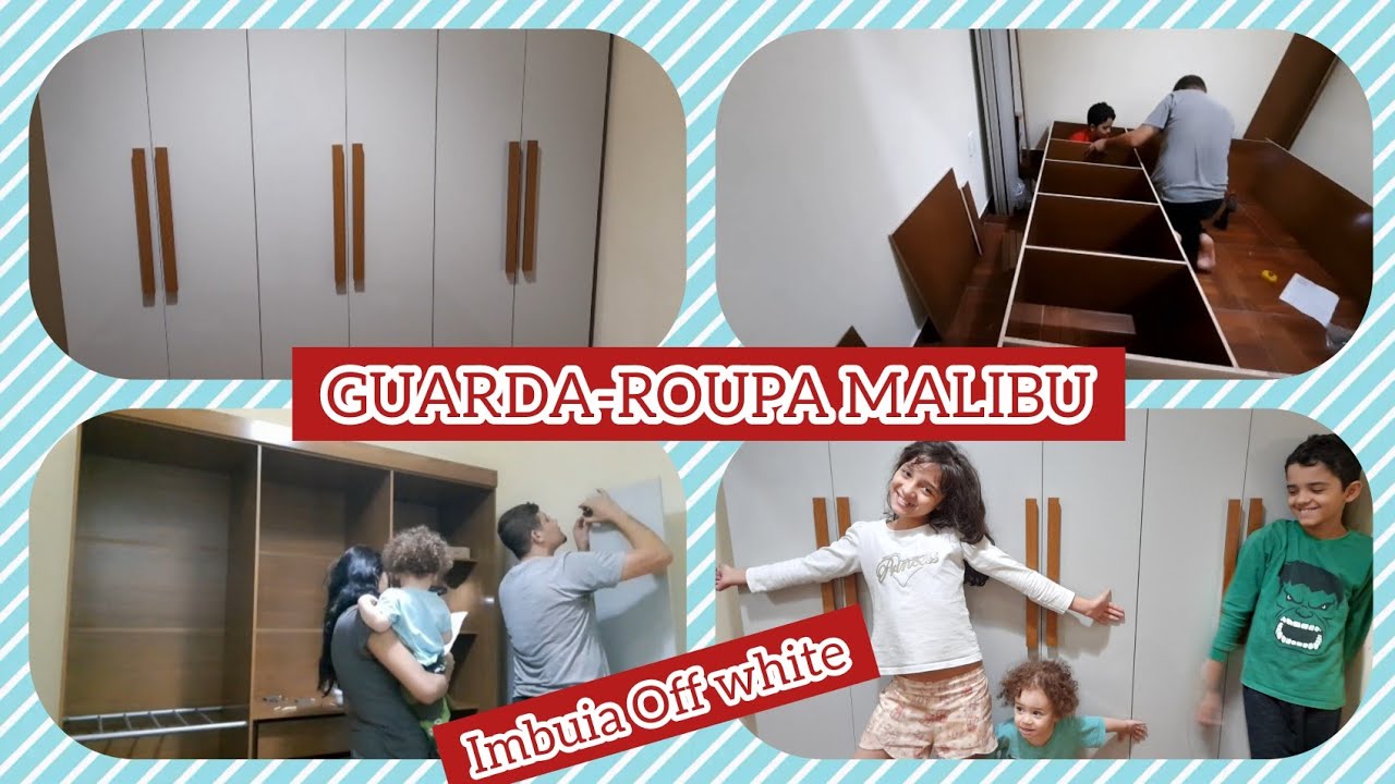 GUARDA-ROUPA MALIBU IMBUIA OFF WHITE | PRESENTE PARA AS CRIANÇAS | SITE MOBLY.