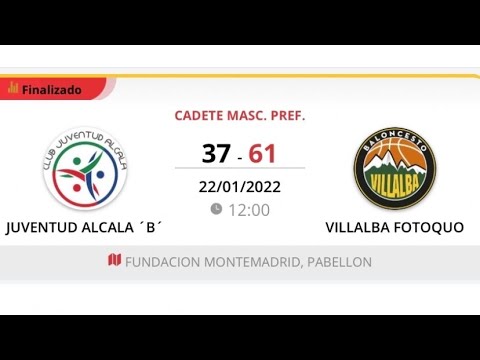 Cadete masc C JUVENTUD ALCALÁ - VILLALBA FOTOQUO