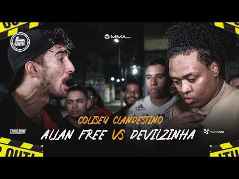 (RIMOU MUITO 🔥🔥) ALLAN FREESTYLE X DEVILZINHA - SEMI FINAL - BDCOLISEU - COLISEU CLANDESTINO #1