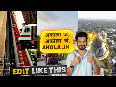 Instagram Trending Reel Editing | Instagram Viral Train Video Editing