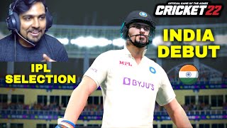 India Debut & IPL Selection In One Episode - Cricket 22 My Career Mode - RtxVivek #35