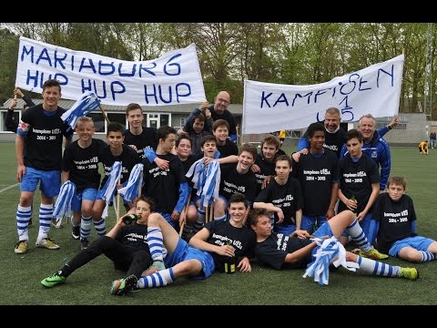 De GU15A van KMVK worden kampioen 2014-2015