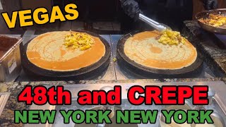 Having a Crepe from "48th and Crepe". New York New York Las Vegas.