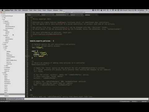 Building a Sails Application: Ep17 - Creating a distinction between admin and regular users.
