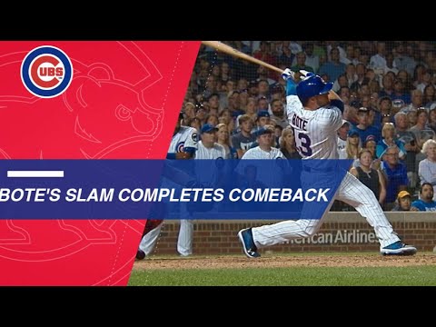 David Bote hits a walk-off grand slam to lift Cubs past Nats