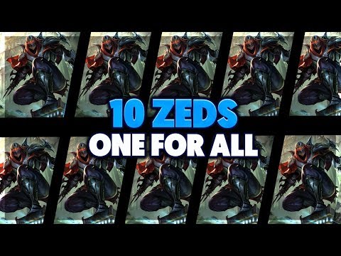 10 ZED ULTS IN 5 SECONDS (SO MANY SHADOWS) | ZED VS ZED OFA FULL GAMEPLAY - BunnyFuFuu
