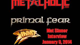 Interview with Mat Sinner of Primal Fear, January 9, 2014