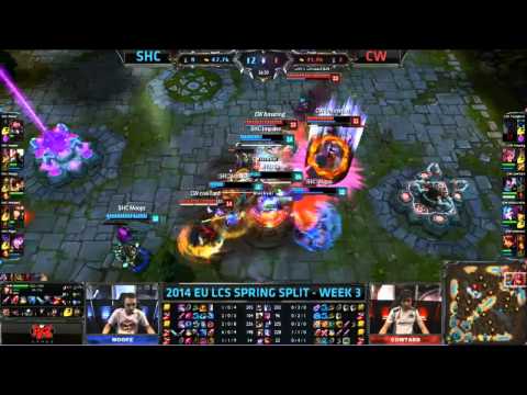 Godlike Wombo Combo by Copenhagen Wolves - SHC vs CW W3D2 - 2014 EU LCS Spring Highlights