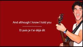 Darren Criss - I don&#39;t mind / Paroles &amp; Traduction