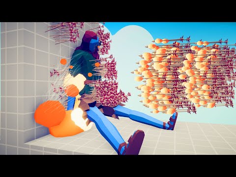 FIRE ARCHER PINNING EVERY UNIT TO THE WALL - TABS Totally Accurate Battle Simulator