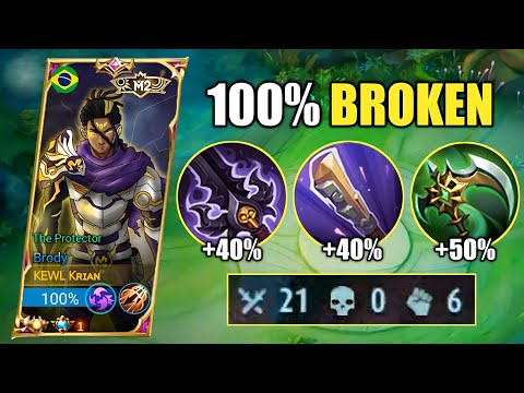 21KILLS!! BRODY UPDATED BUFF BUILD IS UNKILLABLE😱 (ATK SPD HACK) | BRODY BEST BUILD | MOBILE LEGENDS