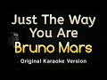 Just The Way You Are - Bruno Mars (Karaoke Songs With Lyrics - Original Key)