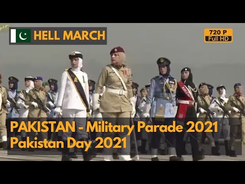 Hell March- Pakistan Day Parade 2021 with Turkic Mehter Band (720P)