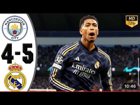 MANCHESTER CITY VS REAL MADRID 1-1  (3-4 PEN) ALL GOALS AND EXTENDED HIGHLIGHTS