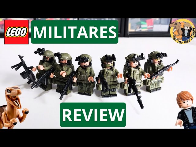 Vídeo relacionado con BrickBounty 130 Piezas Pistolas-Armas-Paquetes Juguete Bloque de Construcción, Casco Chaleco Set de Equipo para Ladrillos-Soldado Minifiguras WW2 Bases Militares SWAT Rangers Munición.