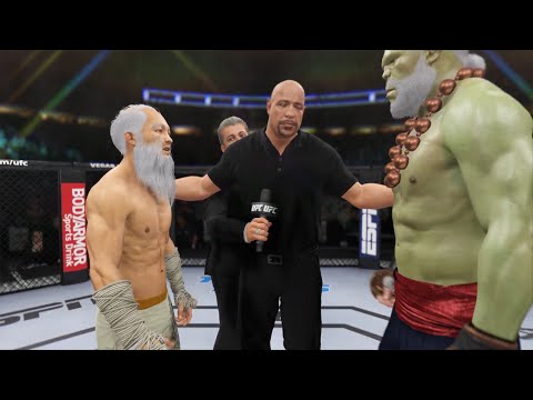UFC 4 - Old Bruce Lee vs. Maestro Hulk - Epic Fight 👊🐉