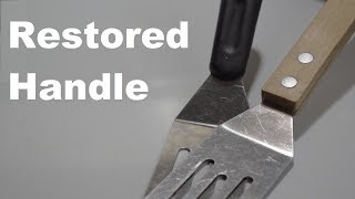 Restoring a Pampered Chef Mini Serving Spatula |Turn a Kitchen Utensil Into a Cast Iron Cooking Tool