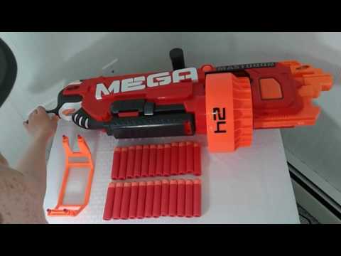 NERF MEGA Mastodon Review and Firing Test