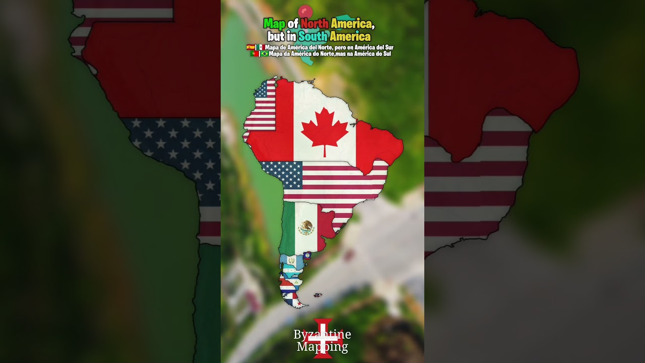 Map of North America,but in South America #mapping #mapper