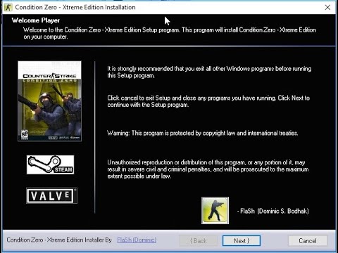 Counter Strike : Condition Zero - Xtreme Edition | Installation Sound Theme Song