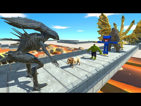 NEW UNIT | Xenomorph Lava Death Run - Animal Revolt Battle Simulator