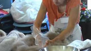 Felt making: winter slippers home-made