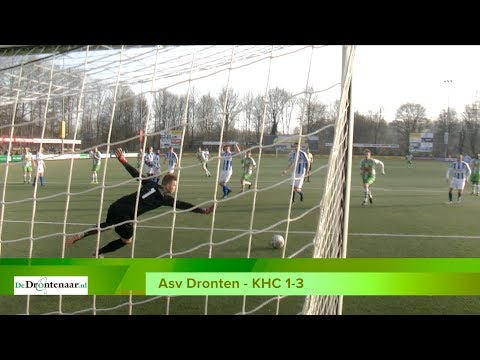 VIDEO | Apathisch Asv Dronten laat zich in eerste kwartier de kaas van ’t brood eten door KHC VIDEO | Apathisch Asv Dronten laat zich in eerste kwartier de kaas van ’t brood eten door KHC