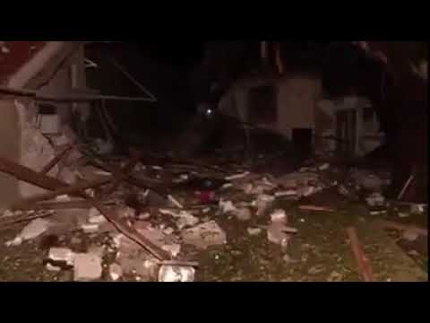 Ստեփանակերտում գիշերային ռմբակոծության հետևանքները