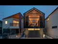 'GRACE' Small House in Tokyo by Apollo architects. Modern Japanese style residence with timber frame