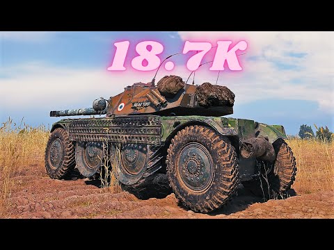 Panhard EBR 105  18.7K Spot + Damage  World of Tanks Gameplay (4K)