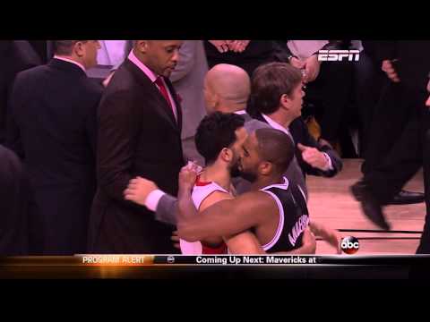 Paul Pierce blocks Kyle Lowry: Nets at Raptors, Game 7