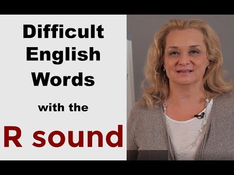 How to Pronounce Difficult English Words with R |Accurate English