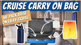 12 Cruise Carry On Bag MUSTS You Can't Leave at Home