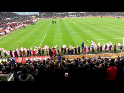 Man Utd Fans - WE LOVE UNITED WE DO - STOKE AWAY