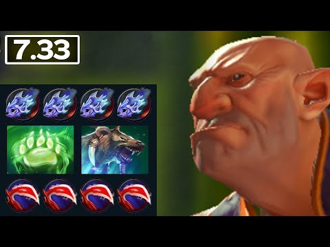Lone Druid -We could not take down their throne for 1 hour! 93 [Full Match Gameplay Dota 2] 7.33