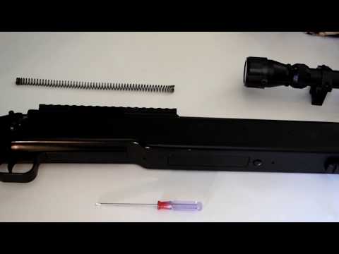 How To Upgrade The Spring On The Asg M40a3 Airsoft Sniper Rifle