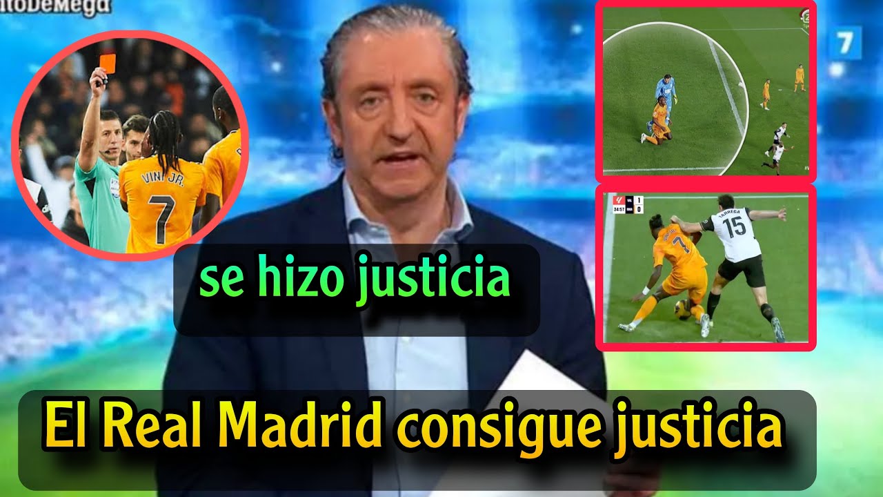 ¡Josep Pedrol anuncia una feliz decisión para el Real Madrid y Vinicius tras el partido del Valencia