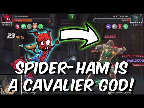 5 Star Spider-Ham is a Cavalier GOD for Disstrack Science Event Quest! - Marvel Contest of Champions