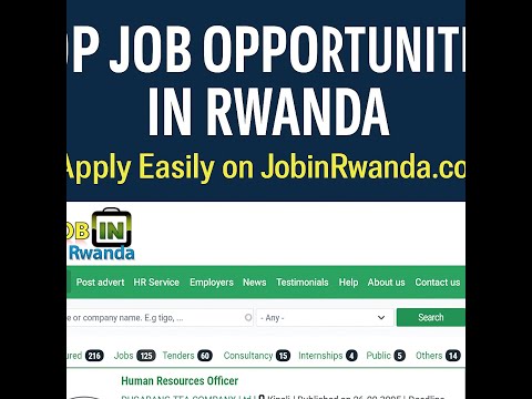 Best #jobvacancy  Opportunities in Rwanda | How to Find Your Next Career on #JobinRwanda.com