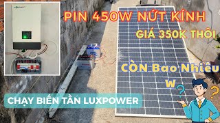 Measuring the Power of Cracked Glass Solar Panels to Run for LUXPOWER SNA 6KW Inverter and the End